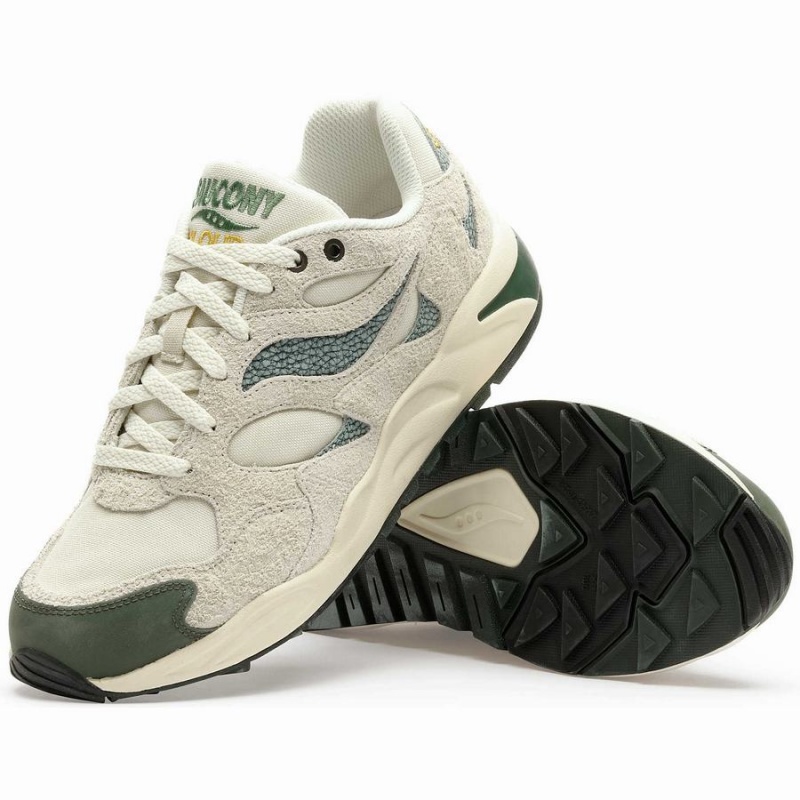 Saucony x Colour Plus Grid Shadow 2 Miesten Tennarit Beige Vihreä | Suomi S76924-Y26